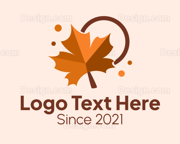 Nature Leaf Autumn Logo