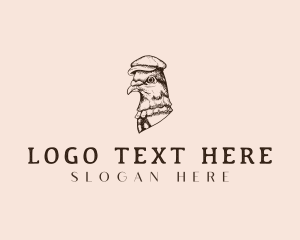 Victorian Bird Portrait Logo