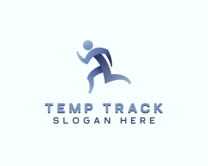 Athletic Running Sports logo design