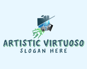 Gas Mask Artist logo design