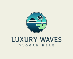 Beach Resort Cruise logo design