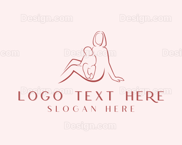 Baby Mother Parenting Logo