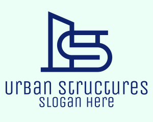 Blue Architectural Buildings  logo