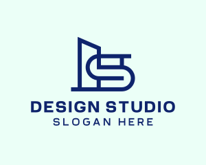 Blue Architectural Buildings  logo