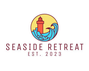 Seaside Lighthouse Tower logo