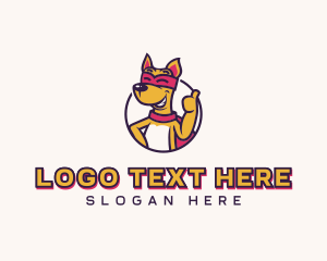 Superhero Dog Veterinary Logo