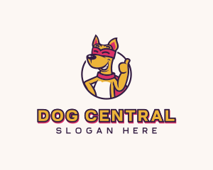 Superhero Dog Veterinary logo design