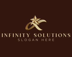 Infinity Star Ribbon logo design