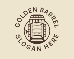 Beer Barrel Distillery  logo design