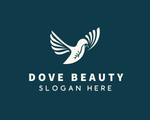 Dove Peace Freedom logo design