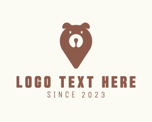 Wild Bear Location Pin logo