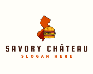 New Jersey Sandwich Food logo design