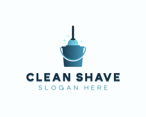 Janitorial Cleaning Mop logo design