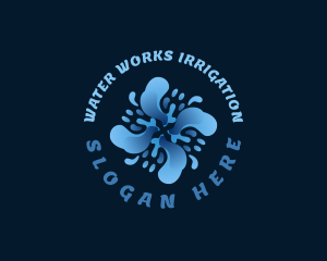 Water HVAC Propeller logo design