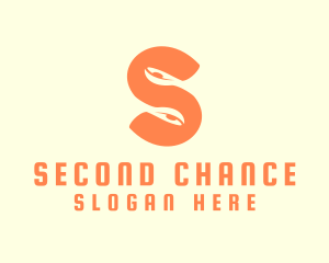 Orange Spoon Letter S logo design