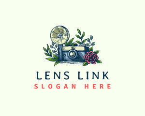 Camera Flower Photography logo design