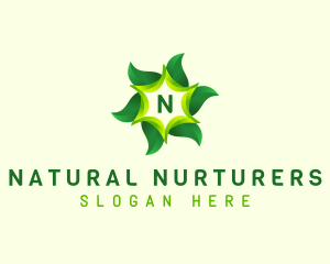 Leaf Organic Spa logo design