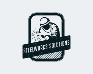 Industrial Welder Metalwork  logo design