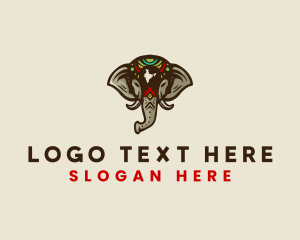 Indian Wild Elephant logo