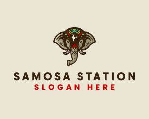 Indian Wild Elephant logo