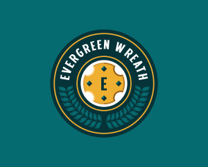 Classic Brewery Wreath logo design