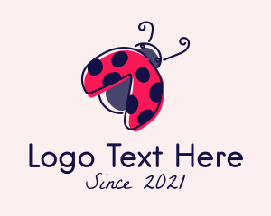 Cute Beetle Ladybug logo