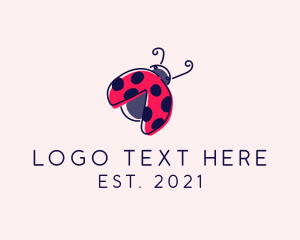 Cute Beetle Ladybug logo