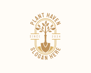 Plant Shovel Landscaping logo design