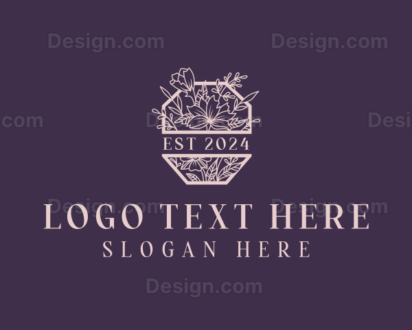 Elegant Floral Garden Logo