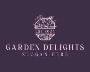 Elegant Floral Garden logo design