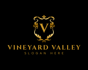 Premium Ornate Vineyard logo design