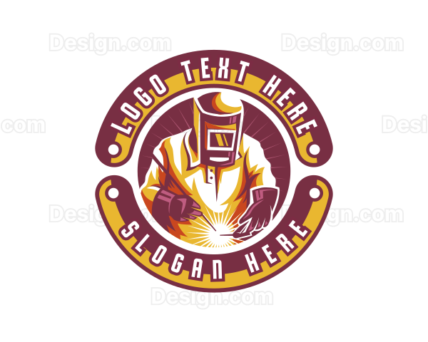 Welding Iron Metalwork Logo