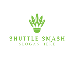 Organic Plant Shuttlecock logo