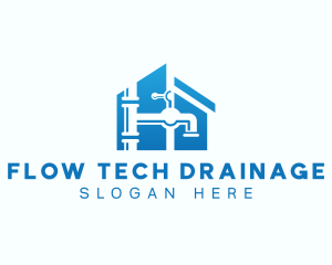 Plumbing Faucet Pipe logo design