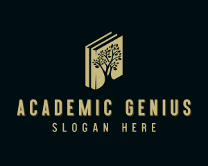 Book Academic Tree logo design