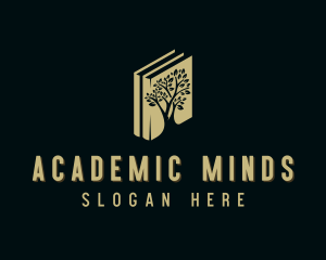 Book Academic Tree logo design