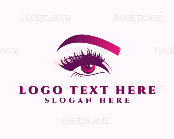 Eyebrow Eyelash Beauty Logo