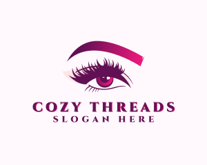 Eyebrow Eyelash Beauty logo design