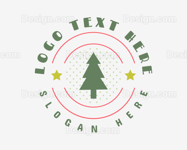 Christmas Holiday Tree Logo