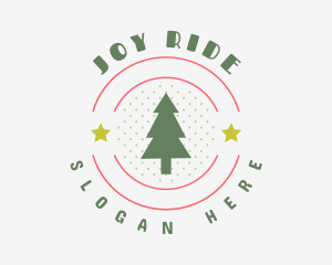 Christmas Holiday Tree logo design