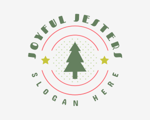 Christmas Holiday Tree logo design