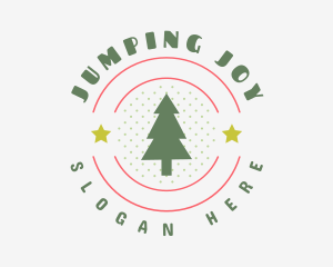 Christmas Holiday Tree logo design