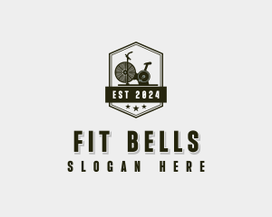 Gym Exercise Bike Fitness logo design