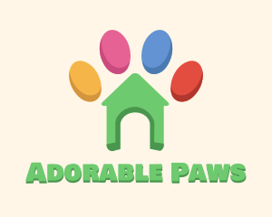 Animal Shelter Paw logo design