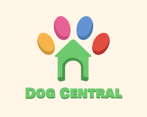 Animal Shelter Paw logo design