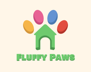 Animal Shelter Paw logo design