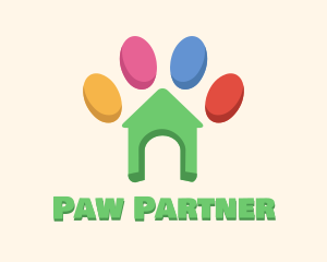 Animal Shelter Paw logo design