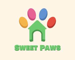 Animal Shelter Paw logo design
