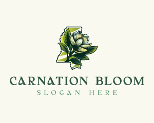 Mississippi Magnolia Flower logo design