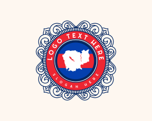 Cambodia Nation Map logo